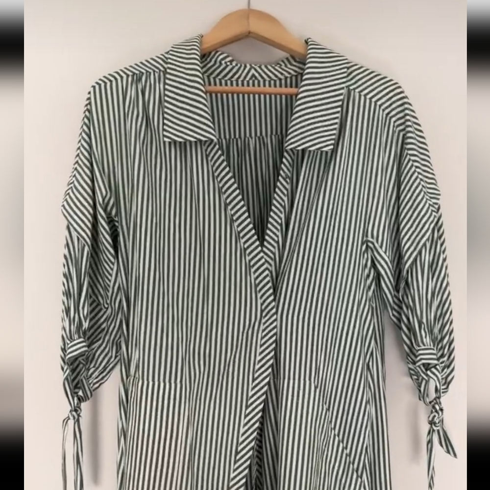 Sandro Striped Shirt Dress